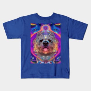 Dharma Dog (17) - Trippy Psychedelic Doggo Kids T-Shirt